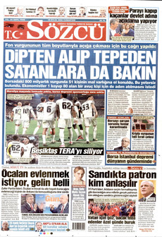 SÖZCÜ 19 Eylül 2026 gazete manşeti