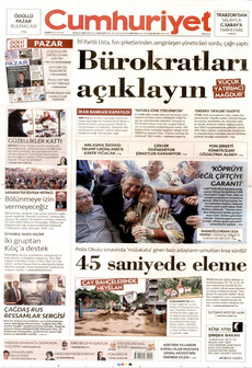 CUMHURİYET 20 Eylül 2026 gazete manşeti