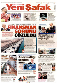 YENİ ŞAFAK 20 Eylül 2026 gazete manşeti