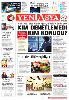 YENİ ASYA 20 Eylül 2026 gazete manşeti