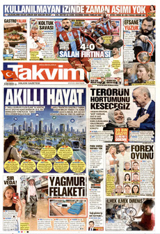 TAKVİM 20 Eylül 2026 gazete manşeti