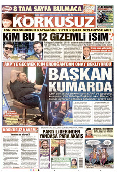 KORKUSUZ 21 Eylül 2026 gazete manşeti