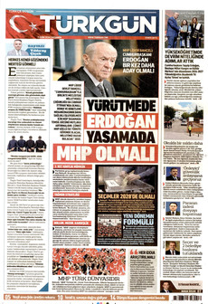 TÜRKGÜN 7 Ekim 2026 gazete manşeti