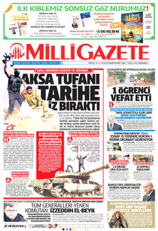 MİLLİ GAZETE 7 Ekim 2026 gazete manşeti