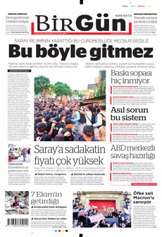 BİRGÜN 7 Ekim 2026 gazete manşeti