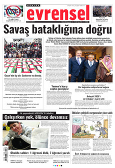 EVRENSEL 7 Ekim 2026 gazete manşeti
