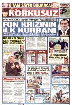 KORKUSUZ 7 Ekim 2026 gazete manşeti